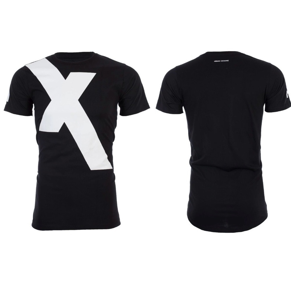 ARMANI EXCHANGE Black X LOGO
Short Sleeve Slim Fit Designer
Graphic T-shirt NWT